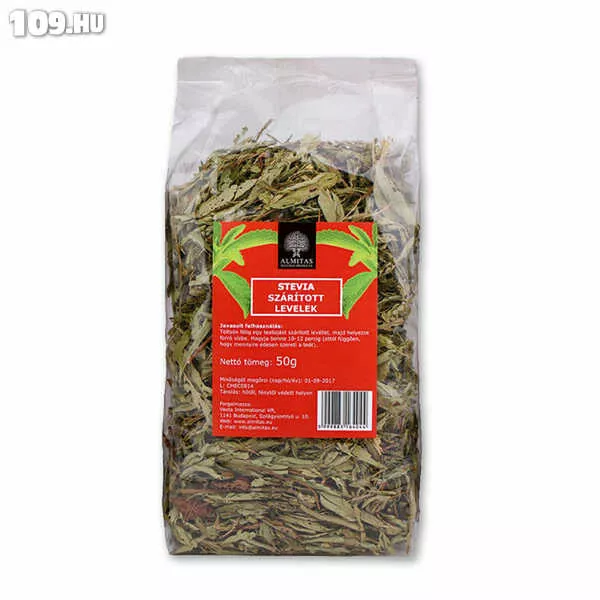 Almitas stevia 50g szárított tealevél